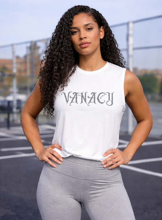 VANACY Sleeveless Oversized Tee
